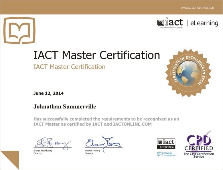 IACT Master Certification